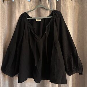 Universal Thread Linen Peasant Top